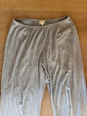 Donni pointelle grey pants size S